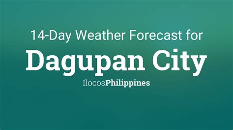 Dagupan City, Philippines 14 day weather forecast.